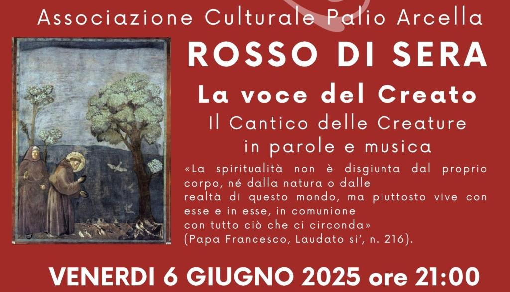 6 giugno 2025 – Rosso di sera – La voce del Creato